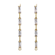 Латунные серьги-гвоздики из циркония KK-N232-13-NF-2