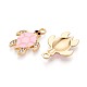 Rhinestone сплава и эмали подвески PALLOY-T092-40G-02-2
