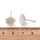 Серьги-гвоздики из латуни с кошачьим глазом EJEW-B133-01G-03-5