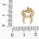 Латунные микро проложить кубического циркония бусы KK-D409-29G-3