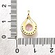 Латунные микро проложить кубического циркония подвески KK-K401-20G-02-3