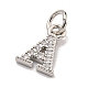 Буквица из латуни с подвесками из кубического циркония KK-Q814-26A-P-2