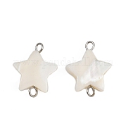 Подвески-звездочки из натуральных ракушек STAS-D378-26P
