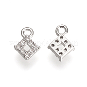 Латунные микро проложить кубического циркония подвески KK-R015-079P