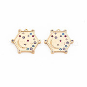 Латунные микро проложить кубического циркония подвески KK-S364-271D