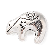 Сплавочные овальные бусины тибетского стиля  FIND-C060-35C-AS