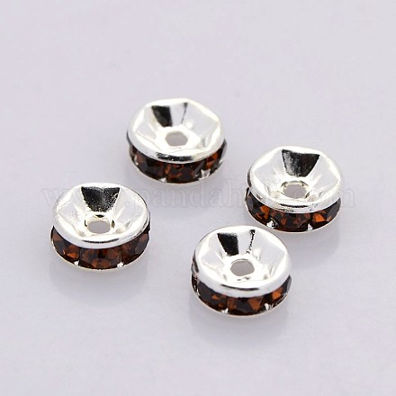 Латунь марки А горный хрусталь Spacer бисер RB-A014-Z6mm-15S-1