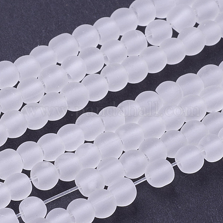 Прозрачные стеклянные бусины GLAA-S031-4mm-13-1