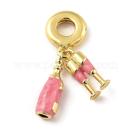 Подвеска из латуни с микропаве из кубического циркония KK-H456-08G-1