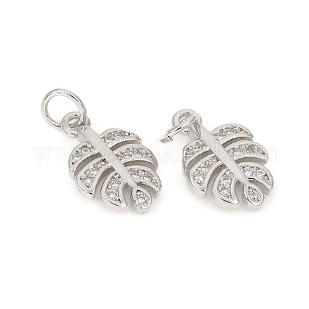 Латунные микро проложить кубического циркония подвески ZIRC-L096-05P-1