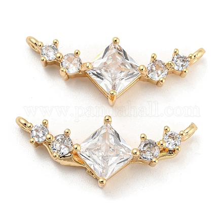 Подвески из латуни с прозрачным фианитом X-KK-Q789-09G-1