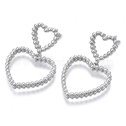 Серьги-гвоздики из латуни KK-N232-105P-NF-1