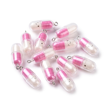 Подвески из полупрозрачного пластика KY-L006-29G-1