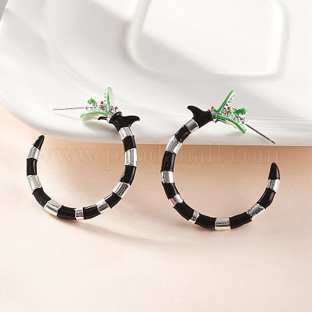 Серьги-гвоздики из сплава дракона EJEW-R011-02P-1