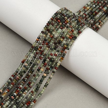 Природные африканские гелиотроп бисер пряди G-S388-A02-1x2mm-1
