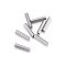 Tarnish Resistant 201 Stainless Steel Tube Beads, Stainless Steel Color, 7x1.5mm, Hole: 1mm