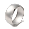 Non-Tarnish 304 Stainless Steel Plain Bangles, Stainless Steel Color, Wide: 30mm, Inner Diameter: 2-1/2 inch(6.35cm)