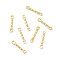 201 Stainless Steel Links Connectors, Twist Bar Links, Golden, 15x1.3x1mm, Hole: 1.2mm
