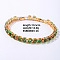 Hip-hop Brass Micro Cubic Zirconia Link Chain Bracelets for Men and Women, Light Green, 7-5/8 inch(19.5cm)