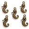 Alloy Pendants, Sea Horse, Antique Bronze, 22x14mm, Hole: 2mm