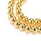 Electroplate Magnetic Synthetic Hematite Bead Strands, Round, Golden Plated, 8~9mm, Hole: 1~1.5mm, about 50pcs/strand, 15.7 inch