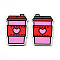 Printed Wood Pendants, Valentine's Day Style, Bottle, 40x26.5x2.8mm, Hole: 1.6mm