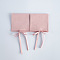 Microfiber Jewelry Storage Gift Pouches, Envelope Bags with Flap Cover, for Jewelry, Watch Packaging, Square, Pink, 6x6cm