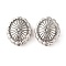 Tibetan Style Alloy Beads, Cadmium Free & Lead Free, Oval, Antique Silver, 14x12x5mm, Hole: 1.5mm, about 390pcs/1000g