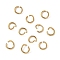 304 Stainless Steel Jump Rings, Round Ring, Open Jump Rings, Ion Plating(IP), Real 18K Gold Plated, 5x0.8mm, Inner Diameter: 3.5mm