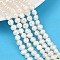 Natural Cultured Freshwater Pearl Beads Strands, Two Sides Polished, Grade 3A+, Linen, 6~7mm, Hole: 0.7mm, about 40~56pcs/strand, 13.19''~13.39''(33.5~34cm)