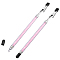 2Pcs Iron and PVC and Acrylic Alligator Memo Clips, Bracelets Helpers, Bracelets Assistant Clips, Jewelry Fastening Tool, Pink, 19.5x0.8~1.1cm