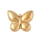 304 Stainless Steel Pendants, Butterfly Charm, Real 18K Gold Plated, 23x27x3mm, Hole: 1.8mm