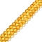 Natural Amber Beads Strands, Round, 4mm, Hole: 0.5mm, about 95pcs/strand, 15.75 inch(40cm)