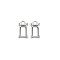 Non-Tarnish 304 Stainless Steel Pendant Rhinestone Settings, for Pointed Back Rhinestone, Open Back Bezel, Rectangle, Stainless Steel Color, Tray: 10x5mm, 14.5x7x4mm, Hole: 2mm