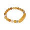 Natural Citrine Bead Stretch Bracelets for Women Men, Perimeter:7-7/8 inch(20cm)