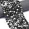 Natural Australia Zebra Jasper Beads Strands, Faceted, Rondelle, with Seed Beads, 8.5~10x5.5~6.5mm, Hole: 1mm, about 43~45pcs/strand, 15.35''(39cm)