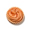 Opaque Resin Imitation Food Decoden Cabochons, Bread, Dark Orange, 25.5x26x9mm