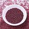 MIYUKI Delica Beads, Cylinder, Japanese Seed Beads, 11/0, Transparent Inside Colours Rainbow, (DB0282) Cranberry Lined Light Topaz Luster, 1.3x1.6mm, Hole: 0.8mm, about 100000pcs/500g