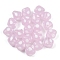 Handmade Lampwork Beads, Bicone with Polka Dot, Pink, 12.5~13x11mm, Hole: 1.8mm
