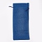 Imitation Burlap Pouches, Bottle Bag, Drawstring Bags, Steel Blue, 34~35x14~15cm