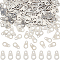 200Pcs 316 Surgical Stainless Steel Chain Tabs, Chain Extender Connectors, Oval, Stainless Steel Color, 9x5mm