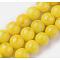 Natural Mashan Jade Beads Strands, with Gold Foil, Dyed, Round, Gold, 10mm, Hole: 1.4mm, about 39pcs/strand, 15.55 inch(39.5cm)