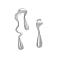 Non-Tarnish 304 Stainless Steel Stud Earrings, Teardrop Asymmetrical Earrings, Stainless Steel Color, 38x13mm and 28x8mm