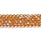 Transparent Electroplate Glass Beads Strands, AB Color Plated, Faceted, Bicone, Peru, 2.9~3.3mm, about 135~140pcs/strand, 38~40cm