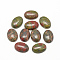 Natural Unakite Cabochons, Oval, 18x13x5mm