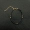 New Chinese Style Polymer Clay Heshi Beaded Bracelets, Hand Decoration Trendy for Women, Black, Golden