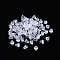 Plastic Ear Nuts, Soft Clear Earring Backs Safety Bullet Clutch Stopper, Clear, 4x4mm, Hole: 1mm
