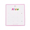 Rectangle Paper Earring Display Cards, with Word Nice, Pearl Pink, 7.9x7x0.04cm