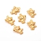 304 Stainless Steel Pendants, Tiger, Golden, 17x13x3.5mm, Hole: 1.2mm