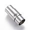 Tarnish Resistant 304 Stainless Steel Locking Tube Magnetic Clasps, Column, Stainless Steel Color, 21x10mm, Hole: 8mm